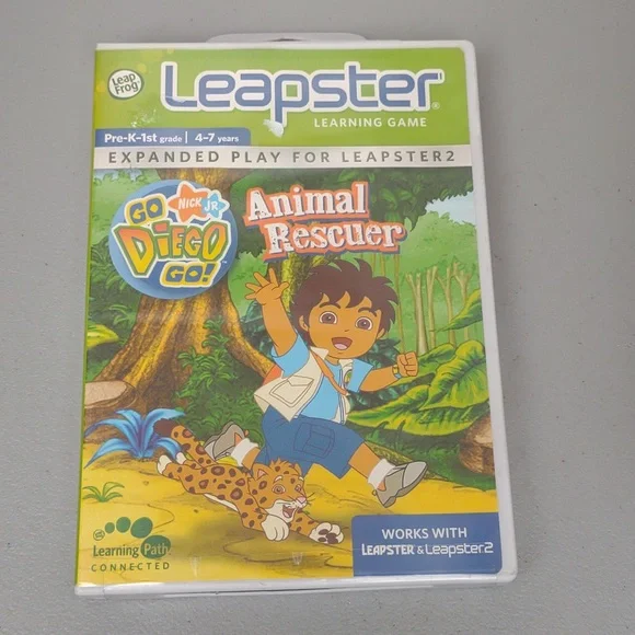 Leapster Go Diego Go Animal Rescuer Game - Picture 4 of 8